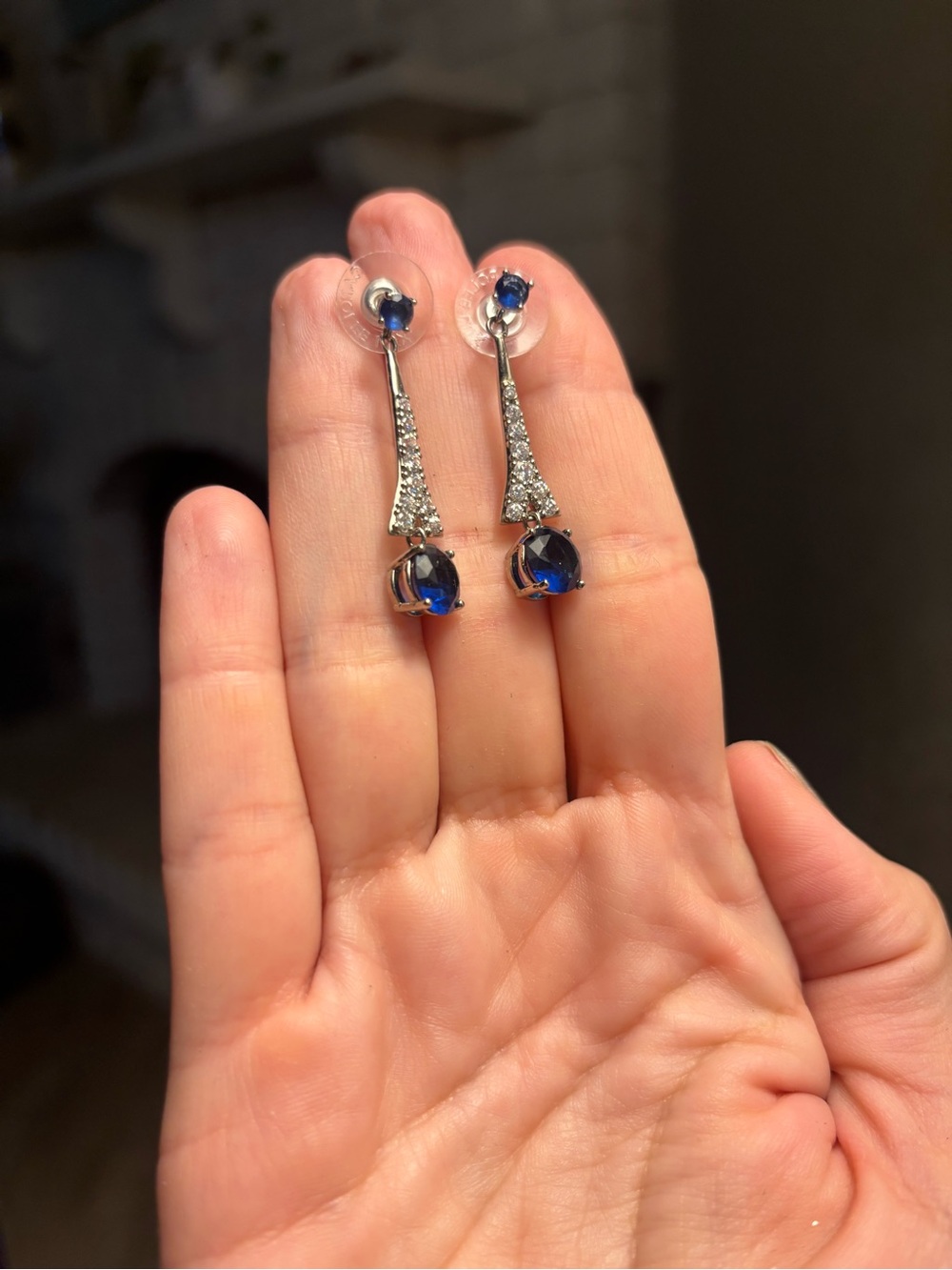 Brand new Nickle free Carolee Crystal Drop Earrings for Women - Silver Tone